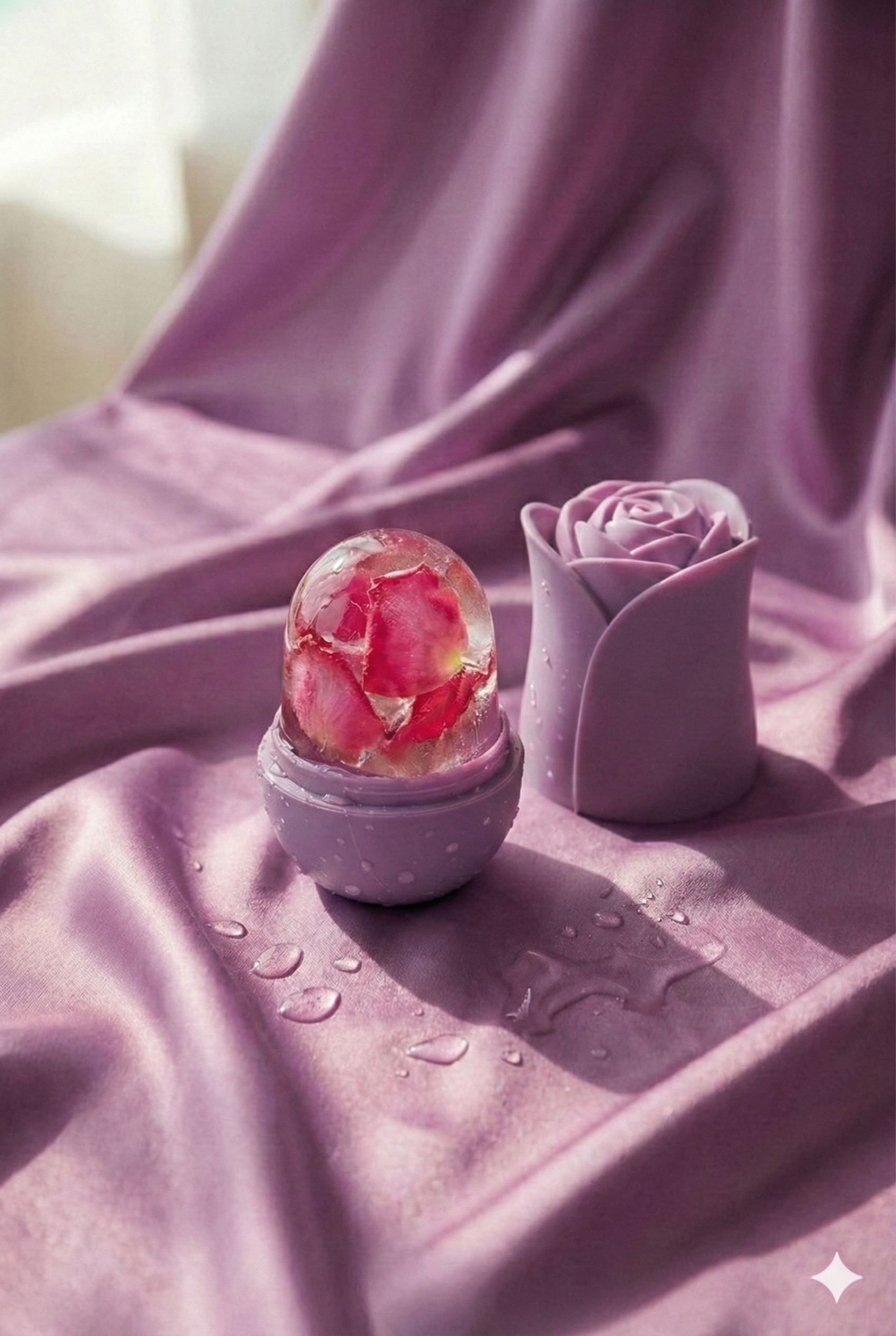 Cooling Roller Apply Face Plastic Ice Cube Tray